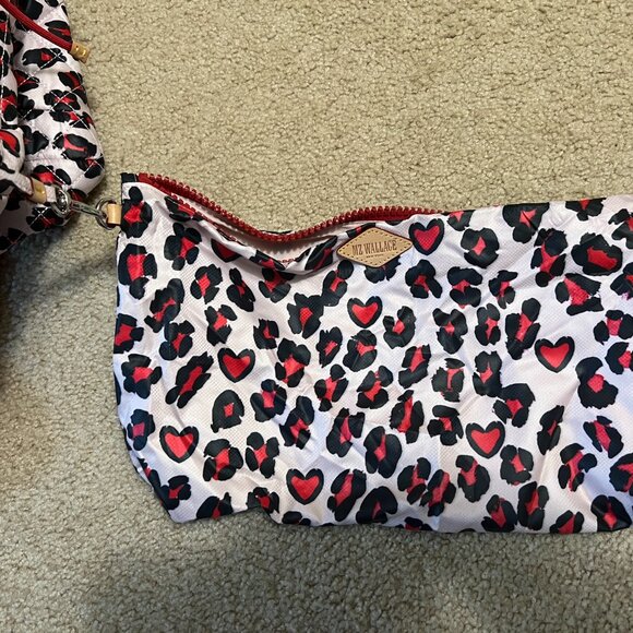 MZ Wallace Small Metro Convertible Backpack in Heart Leopard - Picture 5 of 5
